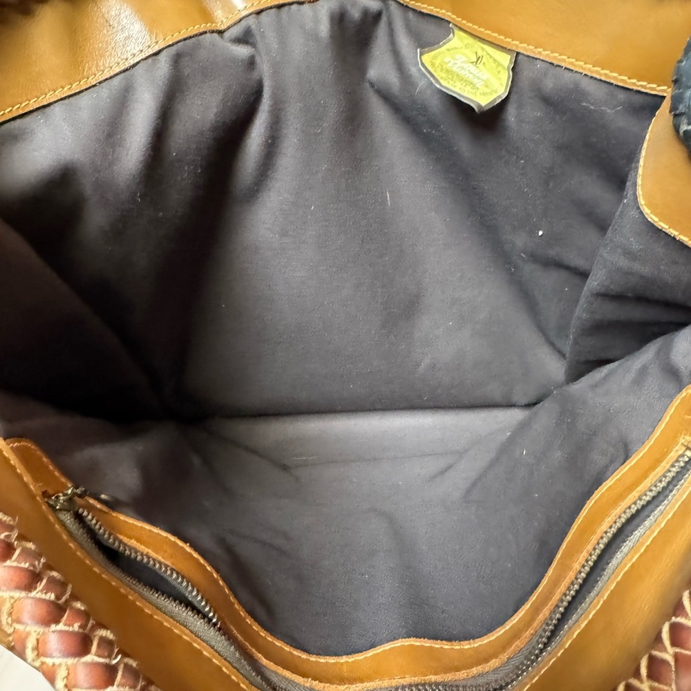 Louis Vuitton Brown Monogram Canvas Tassel Tote with Black & Tan Accents - Picture 3 of 11